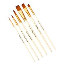 Juego de 6 pinceles de pintura profesionales de nailon para dibujo y pintura.