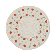 Hiroekza Kitchen Essentials Woven Insulated Placemats Table Mats Cotton Printed Placemats Round Pot Mats Bowl Mats Clearance