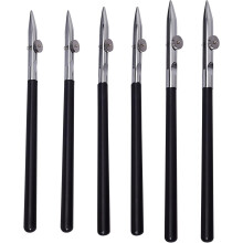 6PCS Art Ruling Pen Fine Line Tool, Glossy/Matte, Adjustable Straight Edge, Duckbill Nib for Drawing, Drafting, Cartography - Compatible with Artist