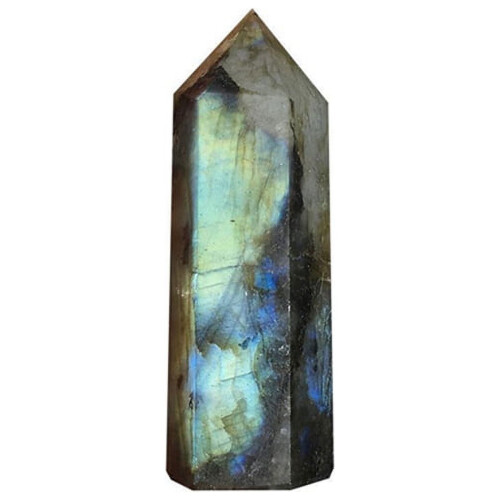 Moonstone Column Natural Labradorite Quartz Crystal Home Decor 5-6cm