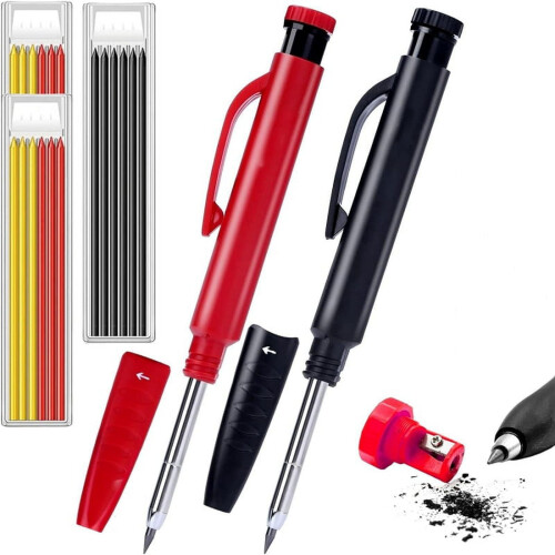 2PCS Mechanical Carpenter Set for Carpenter, Architecture Pencils with Fine Point, Marking Tools Construction/