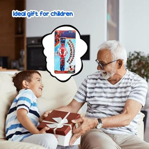 Orologio per bambini, Spiderman24Superhero Figures Projector Watch Patrick 1