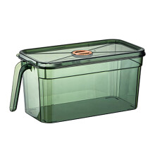 Caja de almacenamiento transparente para refrigerador Zeceouar, sellada con asa, apilable, compatible con la organización del hogar - ¡Oferta de