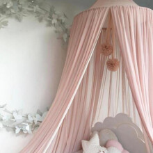 Flower Ball Bed Decor, Baby Bed Mosquito Net Hanging Flower Ball Crib Accessories Wall Pendant Decoration for Kids Room