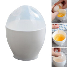 Lot de 2 mini cuiseurs à œufs vapeur pour micro-ondes, parfaits pour le petit-déjeuner.
