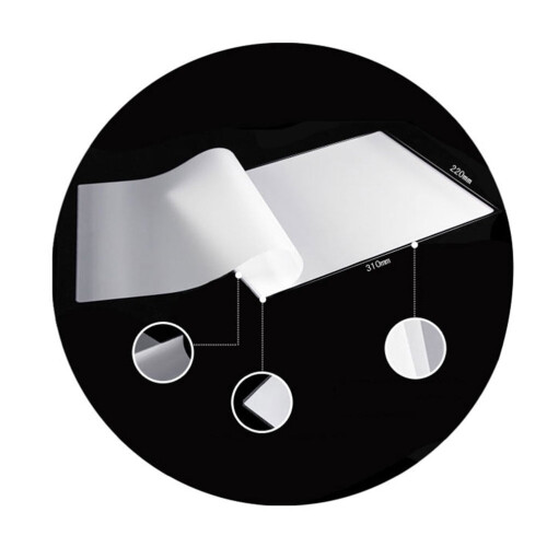 Pacote com 100 unidades de envelopes de laminação térmica transparentes de 5 polegadas (12,7 cm), 0,08 mm de espessura, película protetora 2