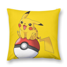 Funda de almohada de peluche de Pikachu, multitamaño, ultra cómoda, con cojín y funda protectora antimanchas.