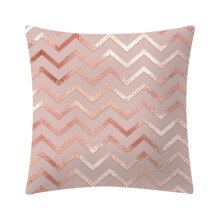 Funda de cojín Lmueinov color oro rosa para decoración del hogar