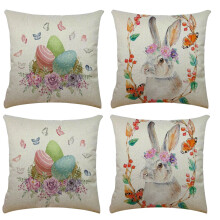 Fundas de almohada navideñas Jacenvly en liquidación Funda de almohada de Pascua Funda de sofá Funda de cojín Decoración del hogar Decoración
