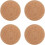 Conjunto de 4 rolhas de madeira em formato de bola de 2,4 polegadas para garrafas de vinho, compatíveis com acessórios para decantadores e garrafas 1