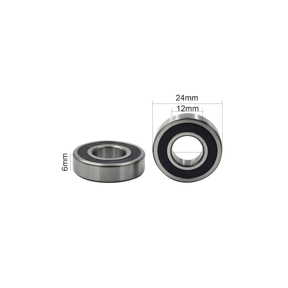 Pcs Deep Groove Ball Bearings Double Sealed Bearings 6901-2Rs 12X24x6mm 6901-2Rs 12X24x6mm 9395123322889