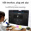 Μικρόφωνο USB Bluethy HIFI Sound 360 μοιρών πανκατευθυντικό RGB με τρίποδο, ζωντανή ροή, 6