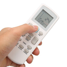 Telecomando per condizionatore ECGS02, schermo LED, pulsanti nero, plastica ABS