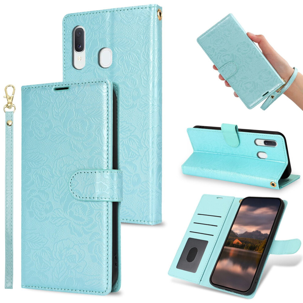 Wallet Case For Samsung Galaxy A50/A50s/A30/A30s/A20 - Magnetic Card Holder & Stand, Leather Phone Cover 9395123325484