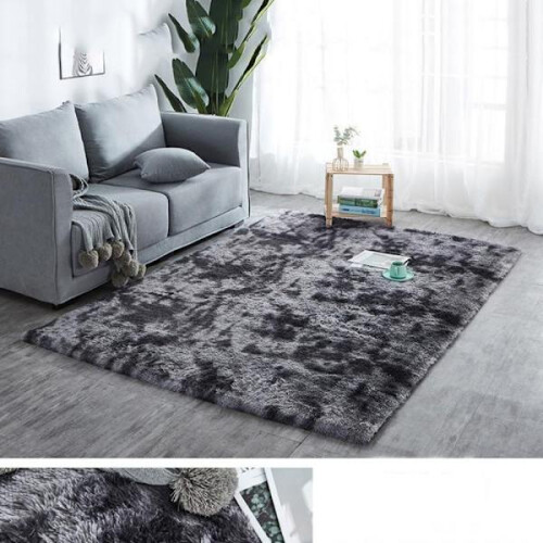Tapis moelleux GRIS 120 x 160 cm 2