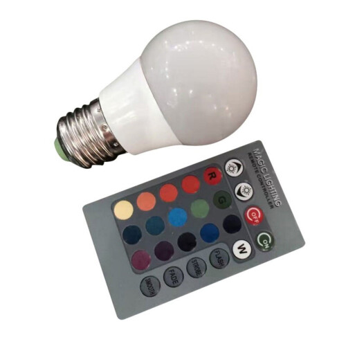 Λάμπα LED RGB, Λάμπα με δυνατότητα αλλαγής χρώματος, 3W E26Screw Mood Light Flood 2