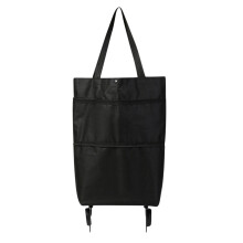 Chariot de courses pliable Ruhiku GW, en tissu Oxford souple avec roulettes pliables, sac réutilisable et résistant pour faire les courses ou
