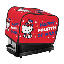 2 Slice Toaster Covers Wide Slot Decorative Reusable Bread Machine Cover Protection Hello Kitty Cartoon Bread Toaster Oven Dustproof Cover