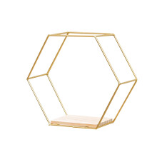 Étagère murale hexagonale en fer Yoone, idéale pour la maison, la chambre ou la salle de bain.