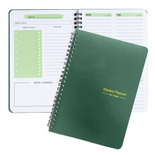 Svendita! Agenda accademica Etsjalr 2025-2026, luglio 2025 - dicembre 2026, 18 mesi con linguette, formato A5, carta spessa 100 g/m², verde,