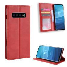 Case for compatible with Samsung Galaxy S10 Magnetic Closure Wallet PU Leather
