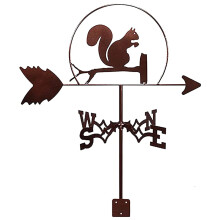 Weather Vane for Roof or Garden, Farmhouse Wind Direction Indicator, Weatherproof Metal Design