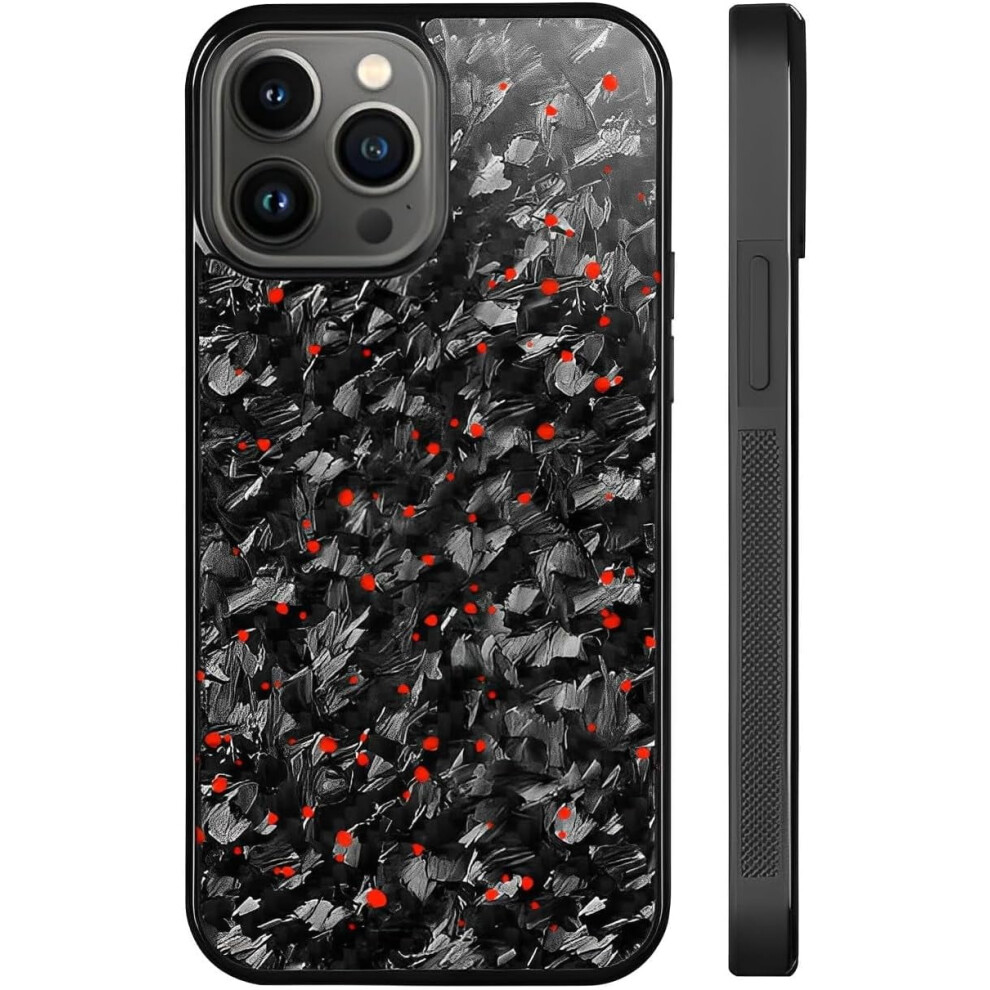 Forged Carbon Fiber Phone Case, Real Forged Carbon Fiber, Anti-Slip Sides, Wireless Charging Compatible, For Iphone & Samsung (C,15Pro) 9395123432007