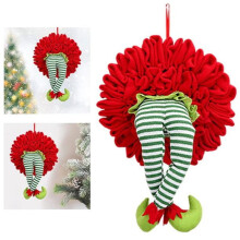 Kerstkrans met elfenpoten van Nightwill als decoratie voor de voordeur, kerstboom, voordeur, woonkamer, muur of raam.