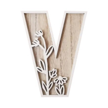 Mehrlagige 5-Zoll-Holzbuchstaben AZ, bemalbares Holzalphabet für Wanddekoration, Bastelarbeiten, Namensschilder fürs Kinderzimmer, Hochzeiten,