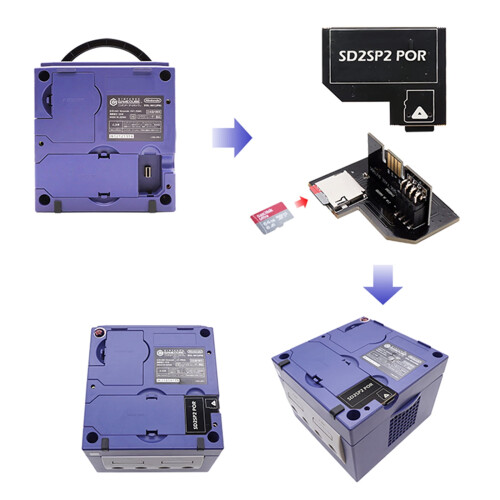 SUNRI New Version For NGC SD2SP2 Gamecube Transferable Durable NGC SD2SP2 PRO Adapter 2
