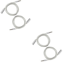 4ks adaptér pro sluchátka, adaptér pro sluchátka s mikrofonem, audio adaptér, bílý audio převodník