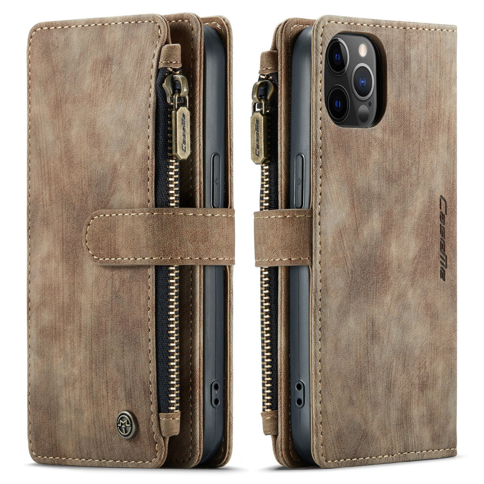 Phone Case Compatible With Iphone 12 Pro, 12 Mini, Apple 15 - Retro Flip Wallet Leather Case With Plug-In Card Slot 9395123529714