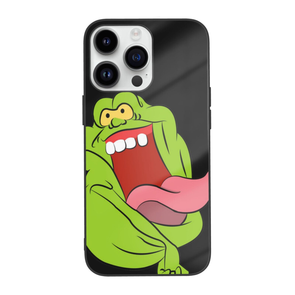 Compatible With Apple Compatible With Iphone 14Pro Case 14Promax Printed Glass Case Ghostbusters Slimer 9395123529943
