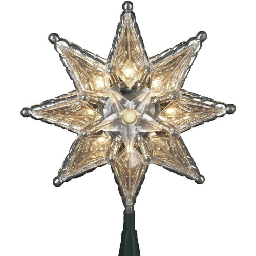 New 8-Inch Clear Star Tree Topper by