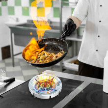 Donemore Gas Stove Energy Saving Cover Windproof Disk Fire Reflection Windproof Windshield Gathering Energy Ring Mesh Cover Bracket Accessories