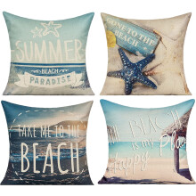 Fodere per cuscini decorativi da esterno a tema costiero, compatibili con Sunbrella, cuscini a tema nautico oceanico per patio, divano, lettino,
