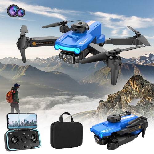 WJSXC Drone με διπλή κάμερα HD 1080P, τηλεκατευθυνόμενο παιχνίδι FPV με κράτημα ύψους,
