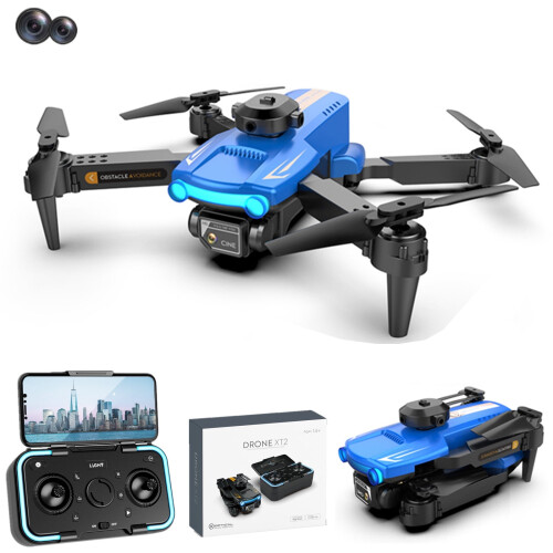 WJSXC Drone με διπλή κάμερα HD 1080P, τηλεκατευθυνόμενο παιχνίδι FPV με κράτημα ύψους, 1
