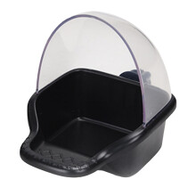Parrot Anti-spilling Basin, Leakproof Bird Bath Tub & Feeder Compatible with Parrot Cups, Waterproof Bird Bath Box