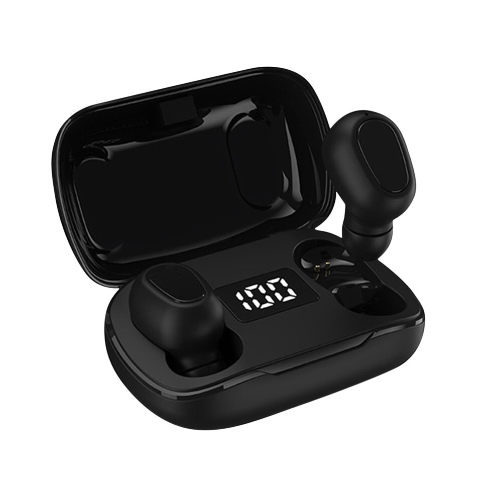 Eqwljwe L21 Digital Display Bluetooth In-Ear Headphone 5.0 Binaural Universal Stereo Headset Bluetooth Headset Holiday Clearance 9395123629513