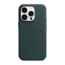 Kompatibilné s iPhone 14Pro Kožené puzdro s MagSafe Elegant Business - lesná zelená