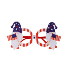 Lunettes décoratives XIUH pour la fête de l'Indépendance : lunettes en papier drapeau américain pour enfants et adultes, accessoires de