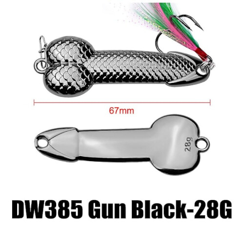 Wackelfischköder, Löffelköder, Federköder, Haken, Fiskeutrustning, Geschenk für Fiskeälskare [DB], Roségold, 36 g 2