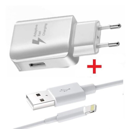 Φορτιστής - συμβατός με Apple - συμβατός με iPad 2019 10.2 - Γρήγορος φορτιστής 3A - Καλώδιο USB