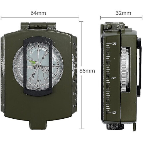 Waterproof Compass for Navigation, Metal Sight Compass 1