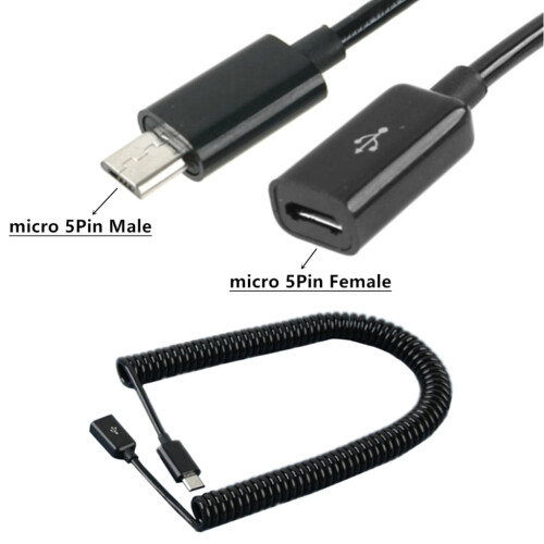 Καλώδιο επέκτασης Micro USB αρσενικό σε θηλυκό ποιότητας XISAOK για φόρτιση και 1