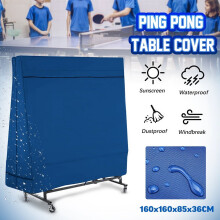 Housse de table Oxford imperméable pour l'extérieur, protection contre la pluie, le vent, le soleil, la poussière et les UV, pour tennis de table.