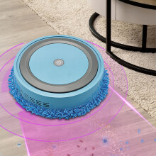 Kafsov Intelligent Household Mopping Robot - Fully Automatic Floor Scrubbing & Mopping Machine for Efficient Cleaning Blue