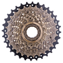 Mizh 1pc 8-speed Flywheel Mountain Bike Cassette Type Flywheel Rotary Flywheel Bike Accessories for Mountain Bike (Black Brown)