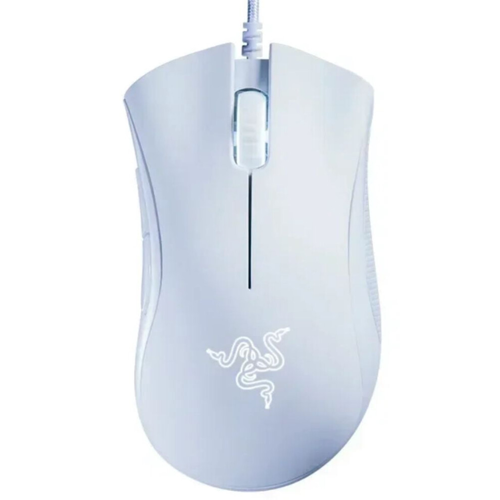 Compatible With Razer Deathadder Essential Wired Gaming Mouse Mice 6400Dpi Optical Sensor 5 Independently Buttons For Pc Gamer Black/White 9395123733388